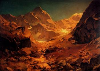 Oswald Achenbach : A Mountainous Landscape